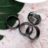 Zenvia Black Stone Ring for Men – Natural Stone Minimal Statement Ring