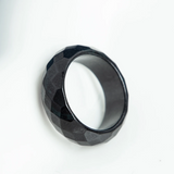Zenvia Black Stone Ring for Men – Natural Stone Minimal Statement Ring